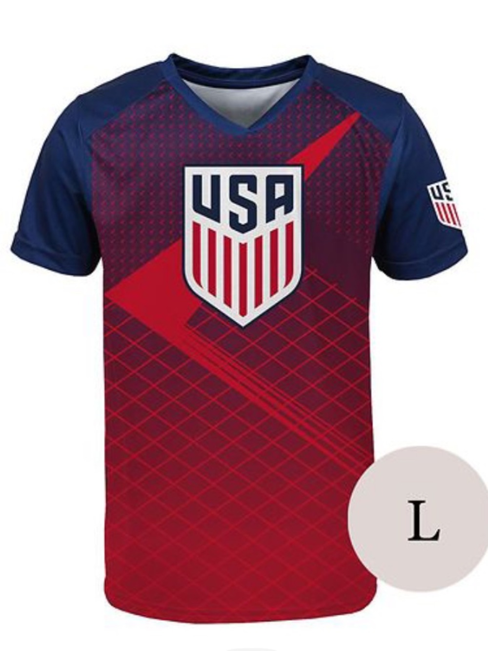 USA Soccer  Federation Performance Jersey - Red/Navy Team USA